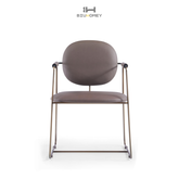 Silla de comedor Biuhomey de cuero artificial de moda | D-HY3018A